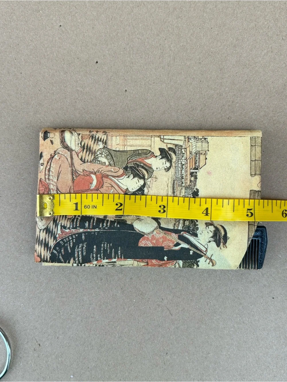 Vintage Zemliya Geisha Pocket Vanity Paper Wallet w/ Mirror Comb Tissues New